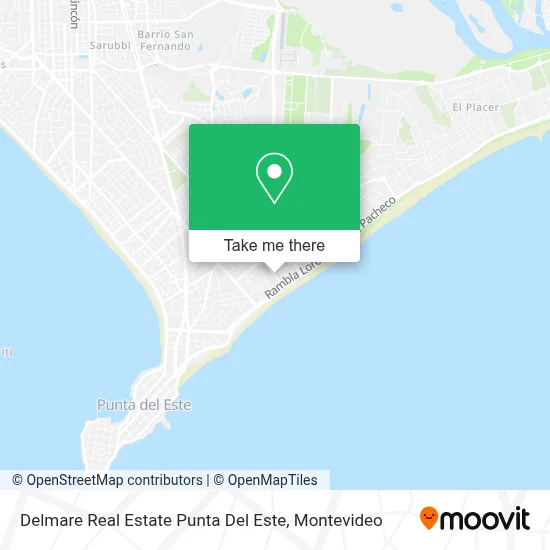 Delmare Real Estate Punta Del Este map