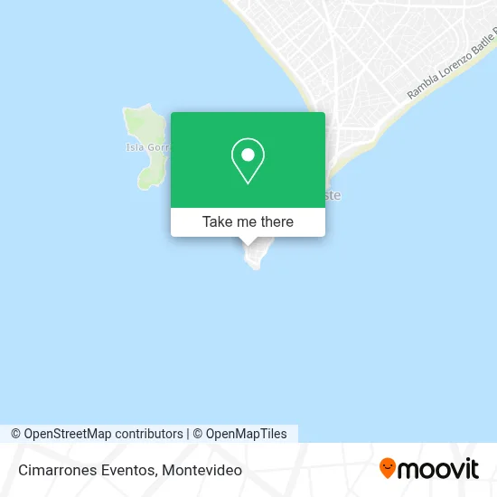 Cimarrones Eventos map