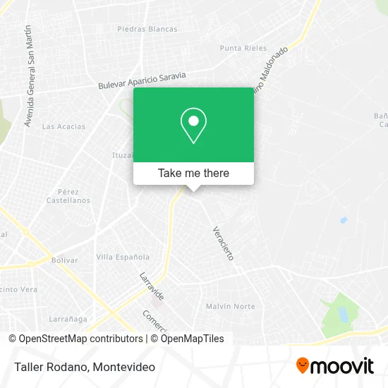 Taller Rodano map