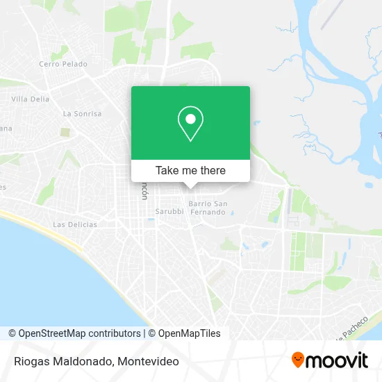 Riogas Maldonado map