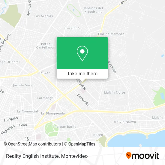 Reality English Institute map