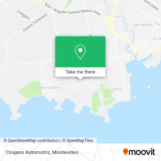 Cirujano Automotriz map