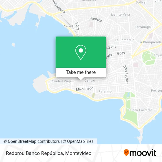 Redbrou Banco República map