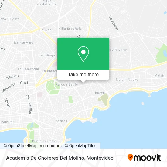 Academia De Choferes Del Molino map