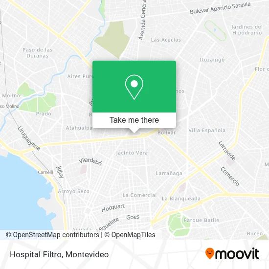 Hospital Filtro map