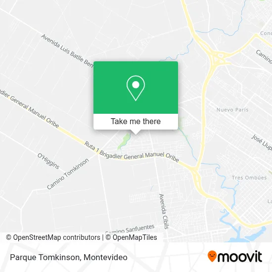 Parque Tomkinson map