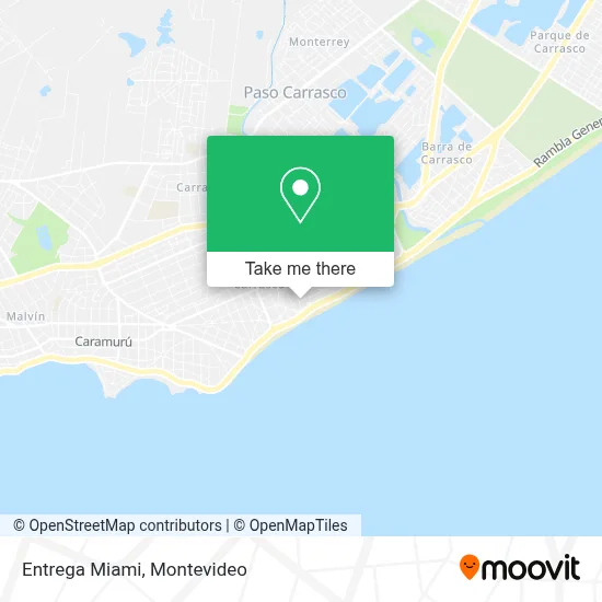Entrega Miami map
