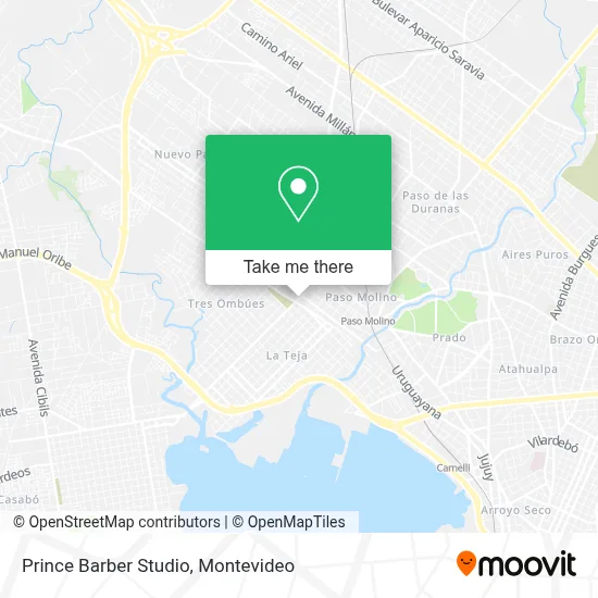 Prince Barber Studio map