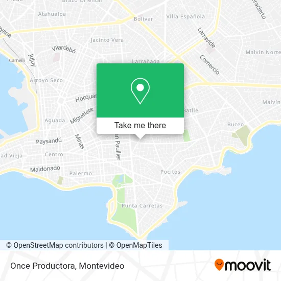 Once Productora map