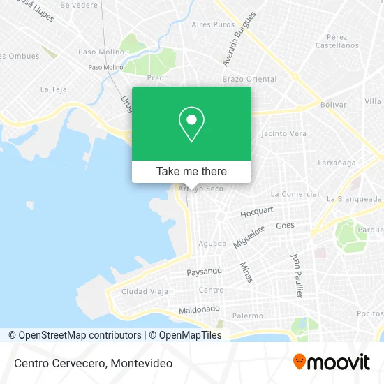 Centro Cervecero map