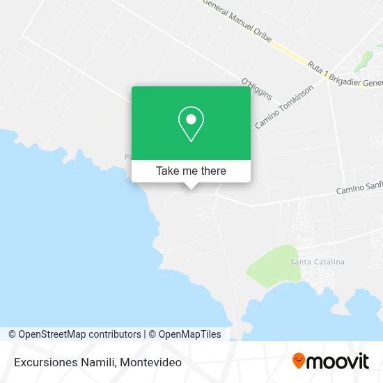 Excursiones Namili map