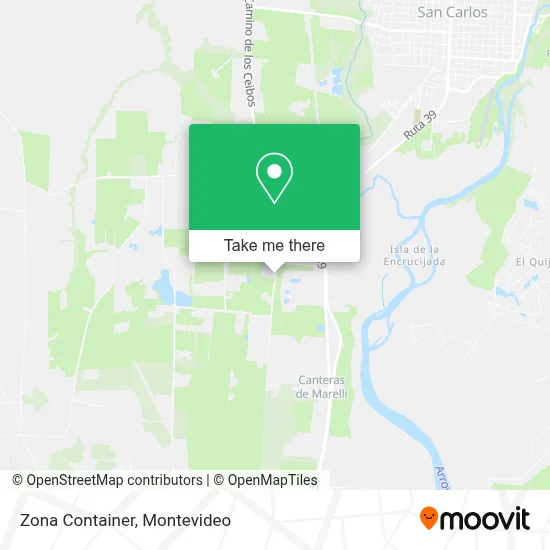 Zona Container map