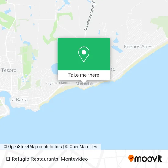 El Refugio Restaurants map