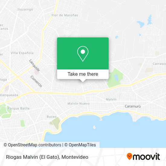 Riogas Malvin (El Gato) map