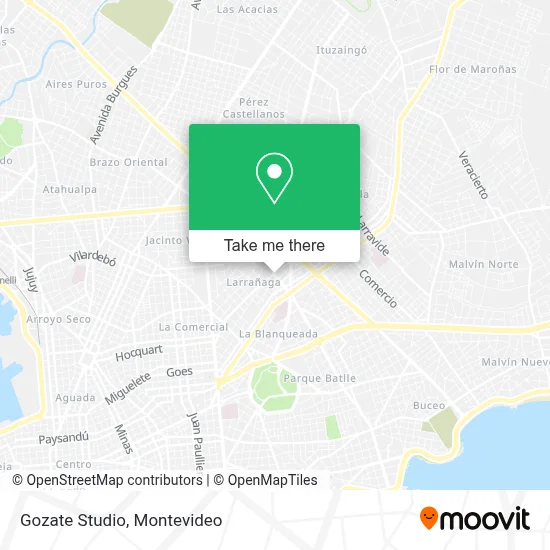 Gozate Studio map