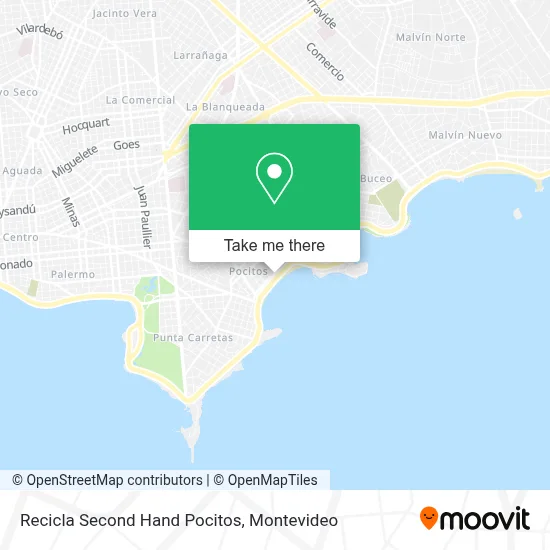 Recicla Second Hand Pocitos map