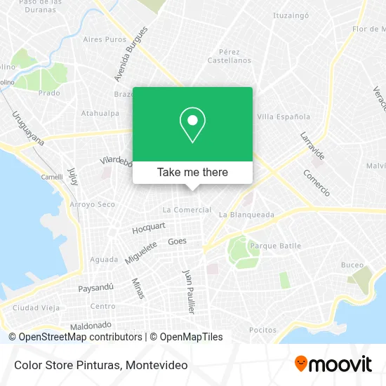 Color Store Pinturas map