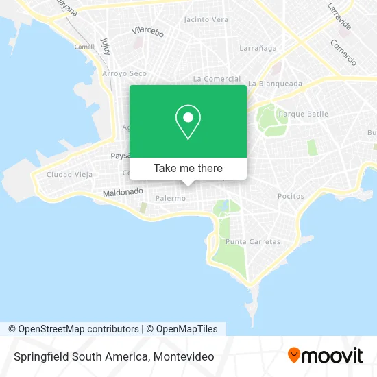 Springfield South America map