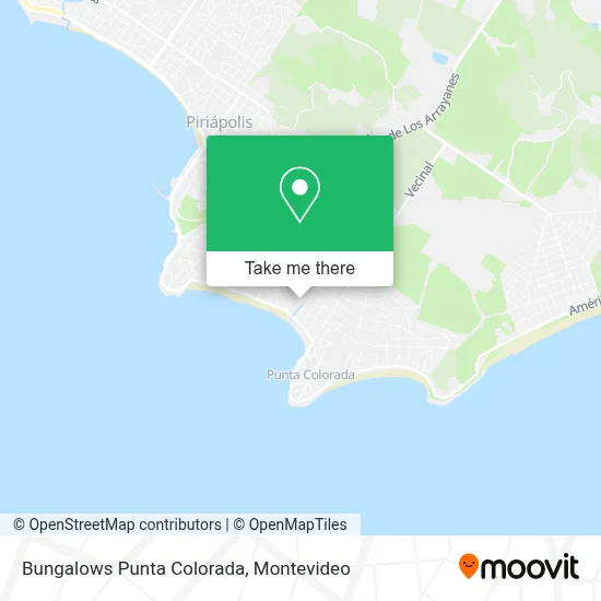 Bungalows Punta Colorada map