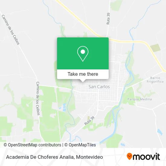 Academia De Choferes Analia map