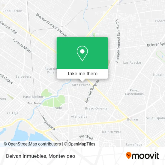 Deivan Inmuebles map