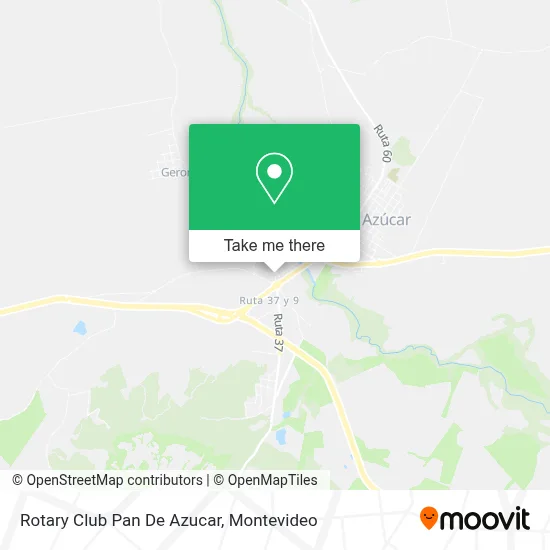 Rotary Club Pan De Azucar map