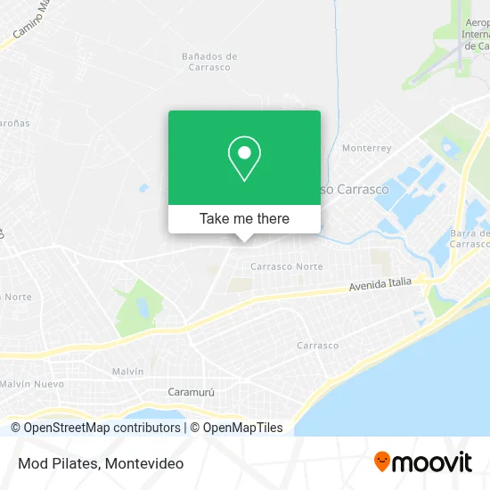 Mod Pilates map