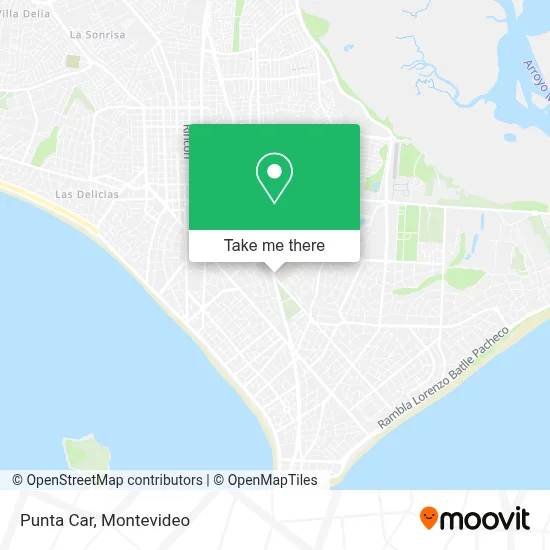 Punta Car map