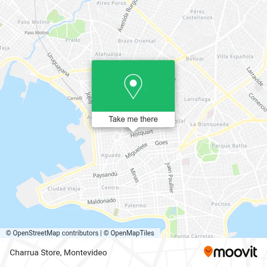 Charrua Store map