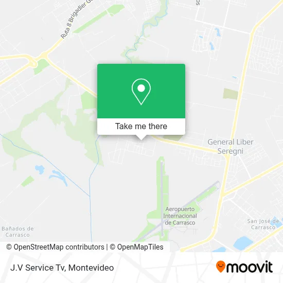 J.V Service Tv map