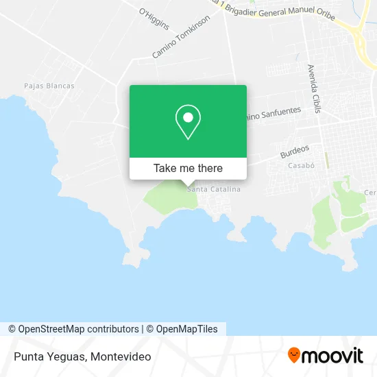 Punta Yeguas map