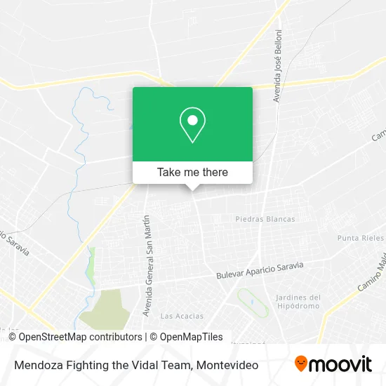 Mendoza Fighting the Vidal Team map
