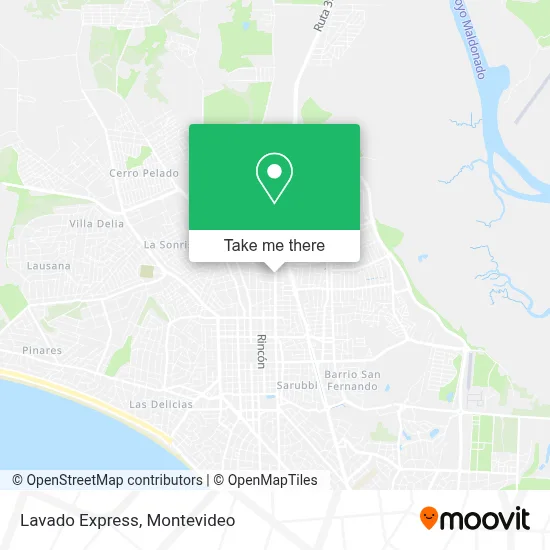 Lavado Express map