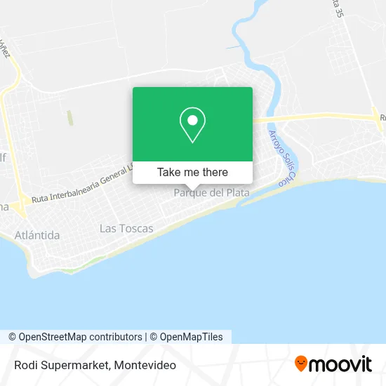 Rodi Supermarket map