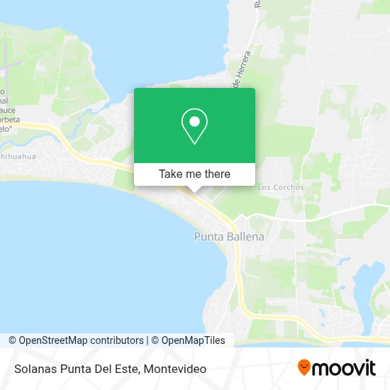 Solanas Punta Del Este map