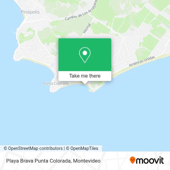 Playa Brava Punta Colorada map
