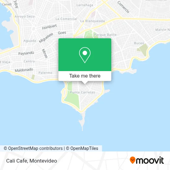 Cali Cafe map