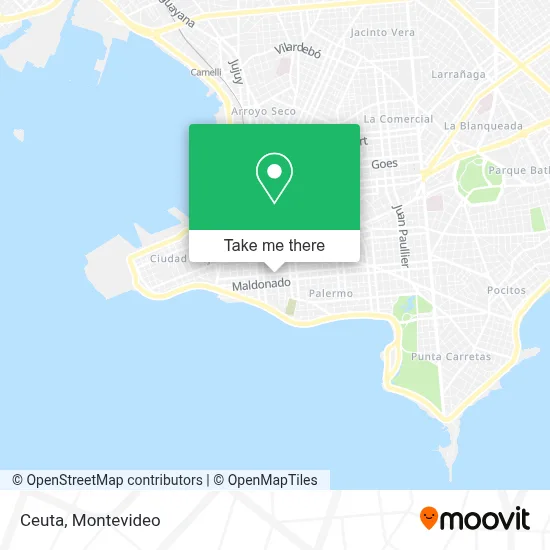 Ceuta map