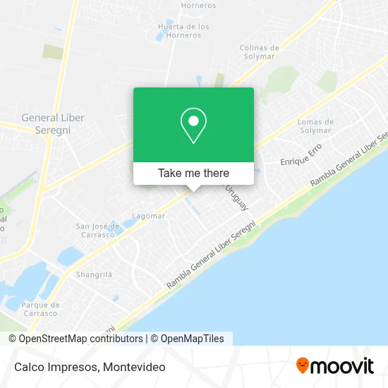 Calco Impresos map