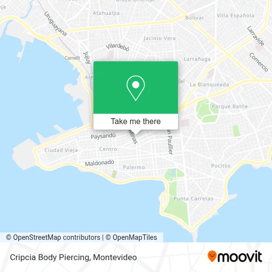 Cripcia Body Piercing map