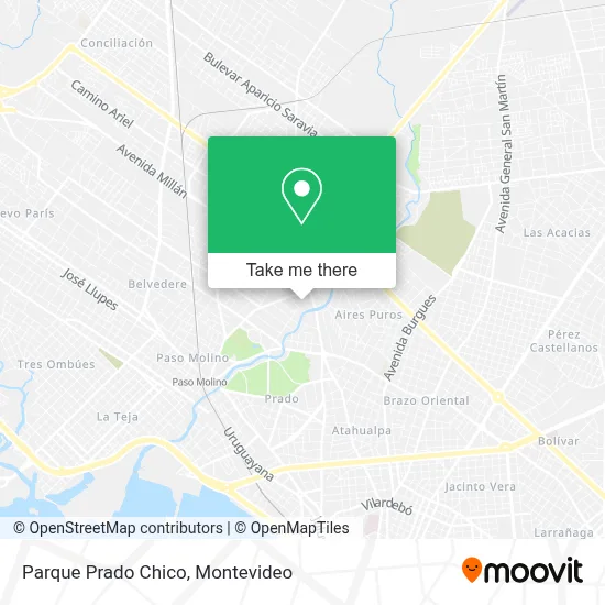 Parque Prado Chico map
