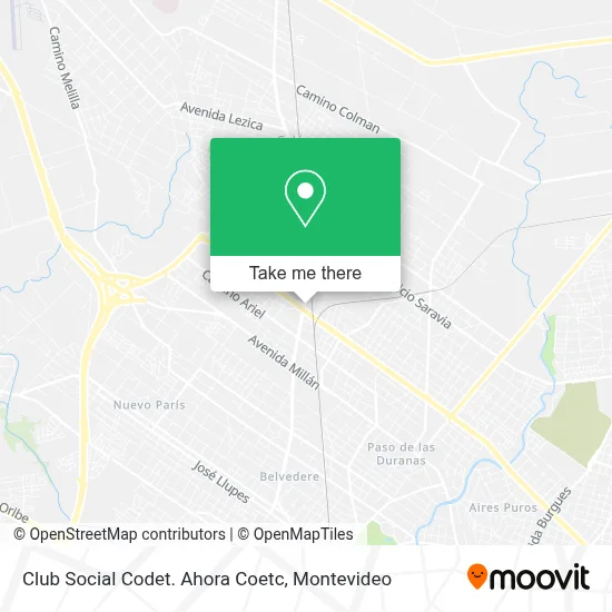 Club Social Codet. Ahora Coetc map