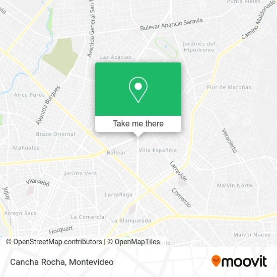 Cancha Rocha map