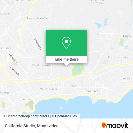 California Studio map