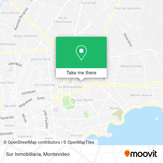 Sur Inmobiliaria map