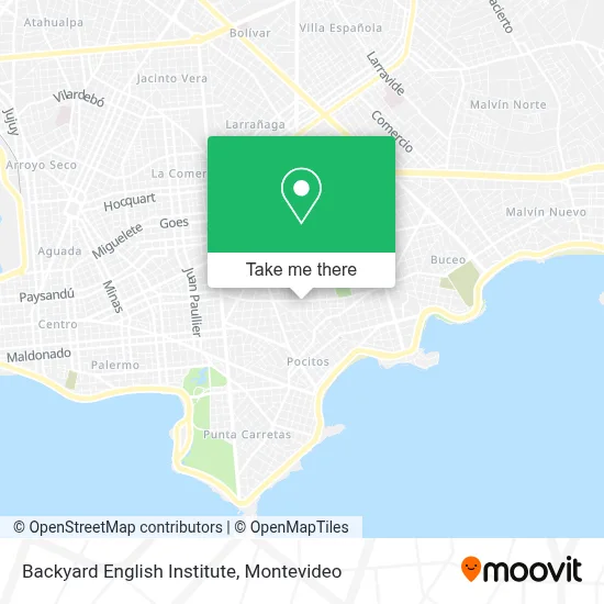 Backyard English Institute map