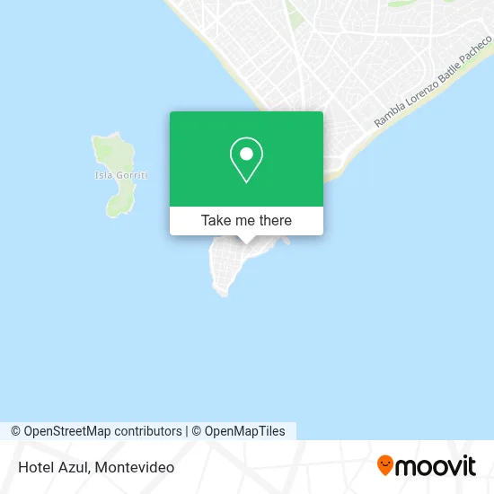 Hotel Azul map