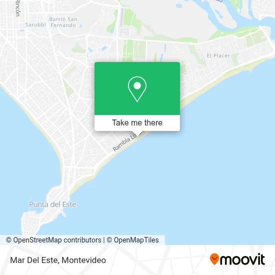 Mar Del Este map