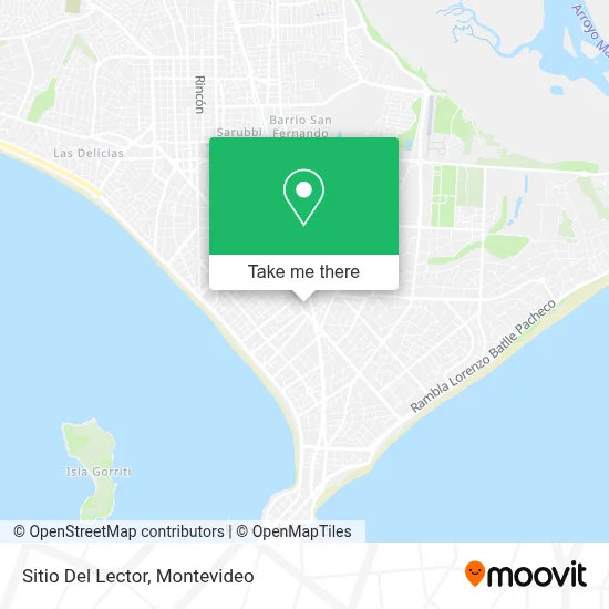 Sitio Del Lector map