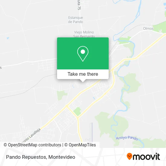 Pando Repuestos map